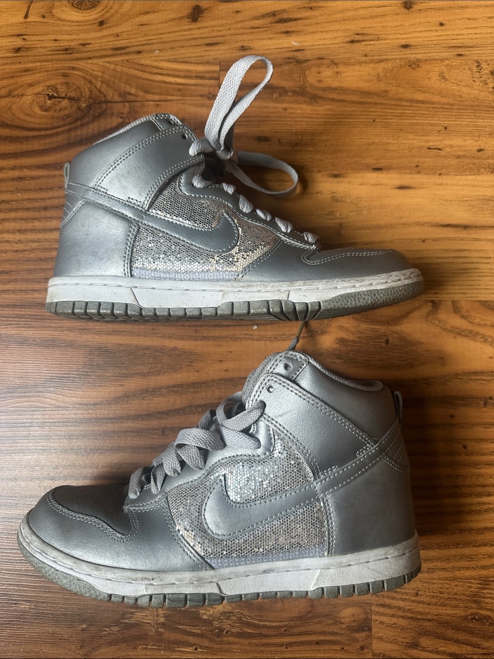 Nike Dunk High Metallic Silver